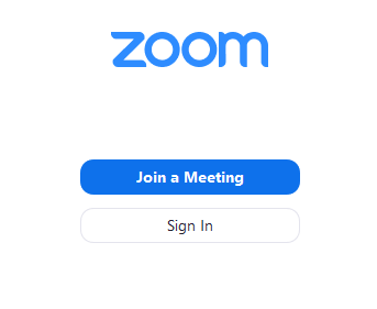 Zoom sign in button