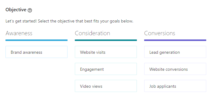 Choose Ads Objective