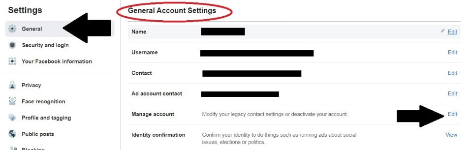 how to delete facebook account 2020