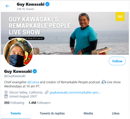 Guy Kawasaki Tweets