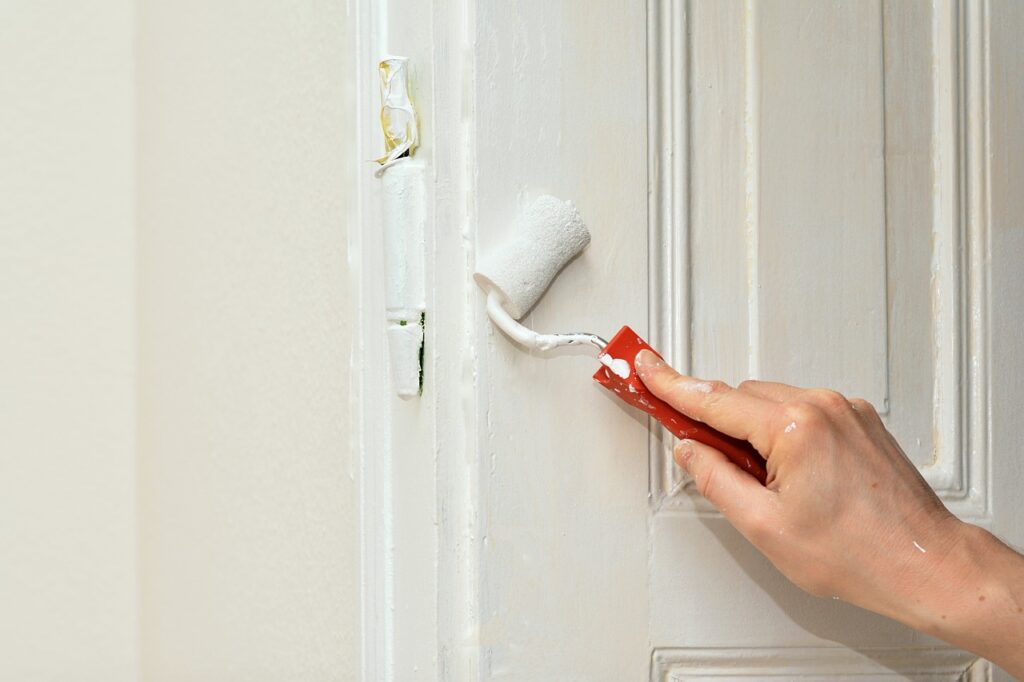 Painting the door