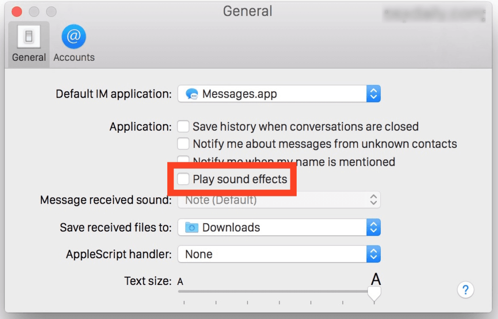 mute messages on mac