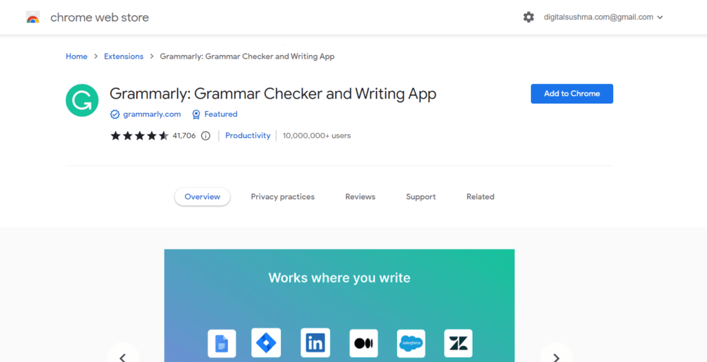 Grammarly Extension