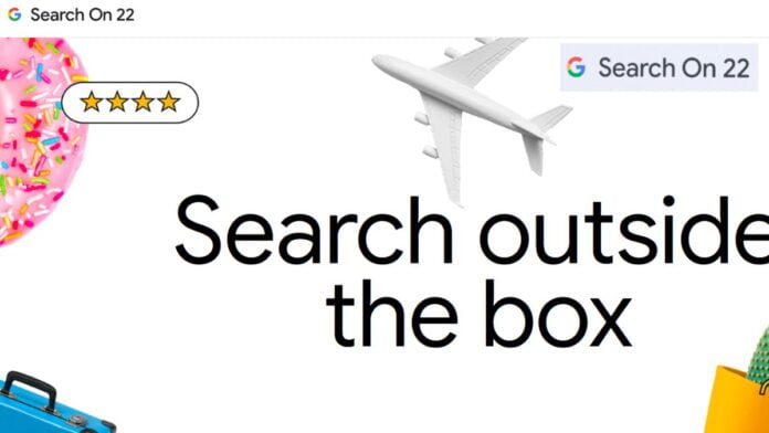 Google Search On 2022 event, G Search on 22, Search on 2022, Search out of the box