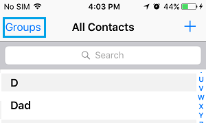 Use iPhone contact groups