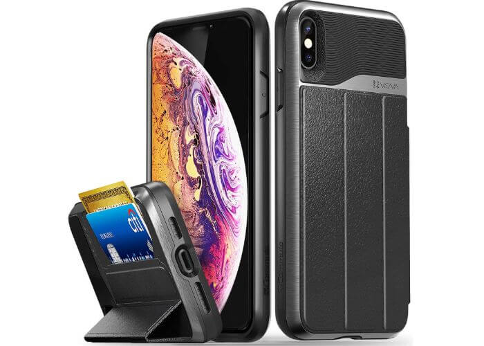 Vena iPhone Xs Max Card Holder Wallet Case