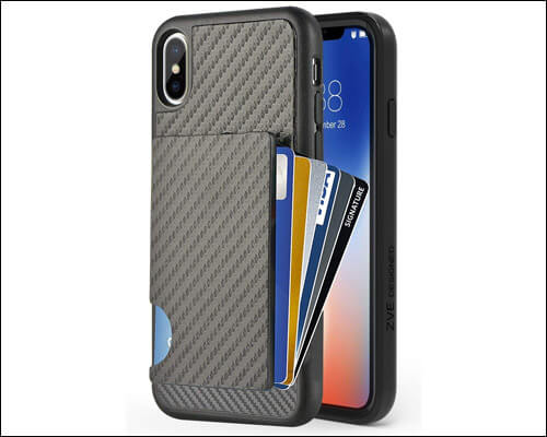 ZVEdeng iPhone Xs Max Card Holder Wallet Case