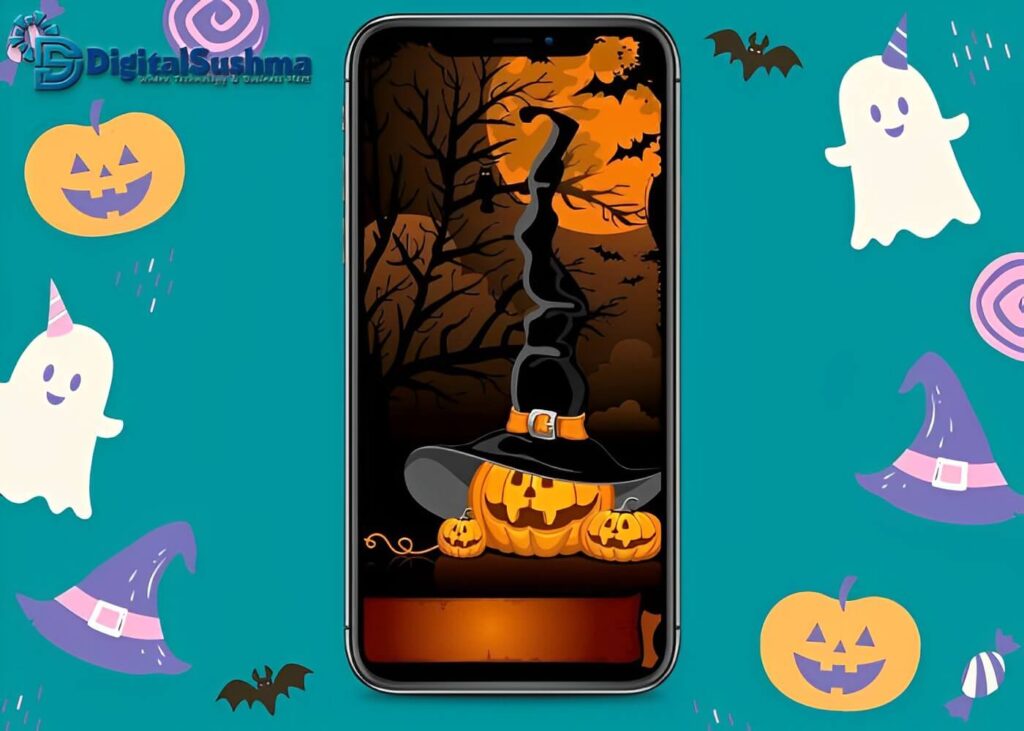 Farm Halloween iPhone Wallpaper