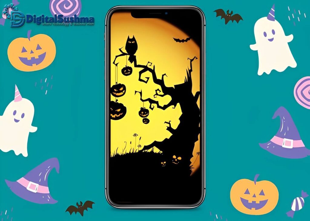 Haunted Tree Halloween iPhone Wallpaper