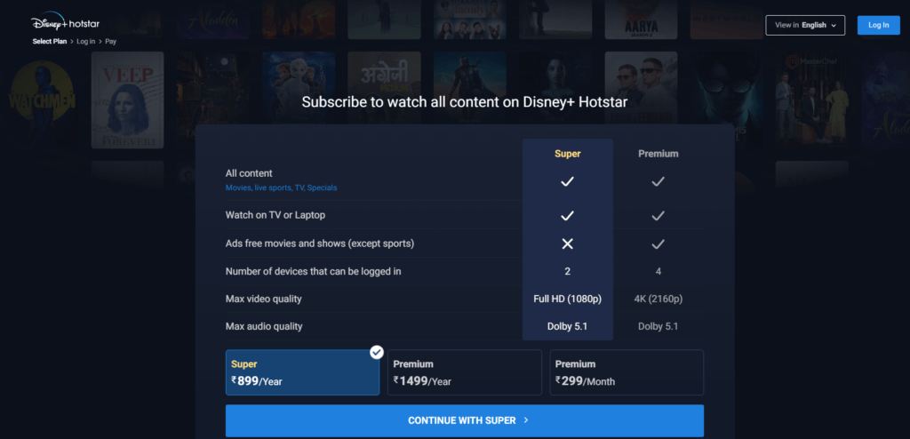 Disney+ Subscription Offer