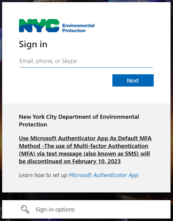 NYC Login