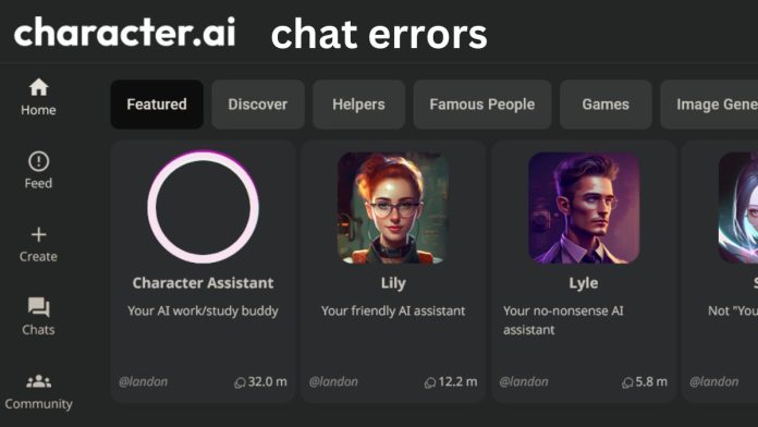 character ai chat error, chat error character ai, character ai down, character.ai down, Character AI not working,